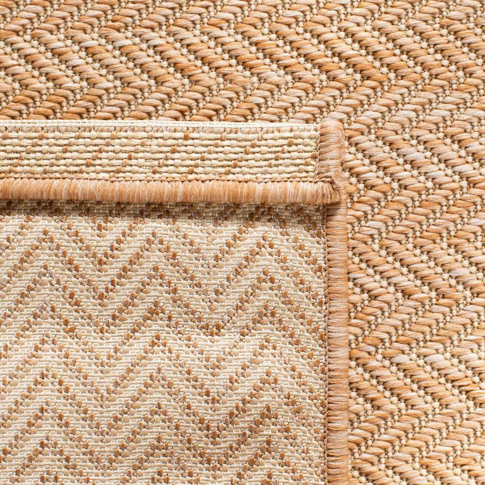 Courtyard CY8022 Power Loomed Indoor and Outdoor Area Rug - Natural/Cream - 4' Round - Safavieh