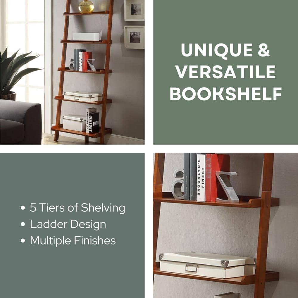 Convenience Concepts American Heritage Bookshelf Ladder, Cherry