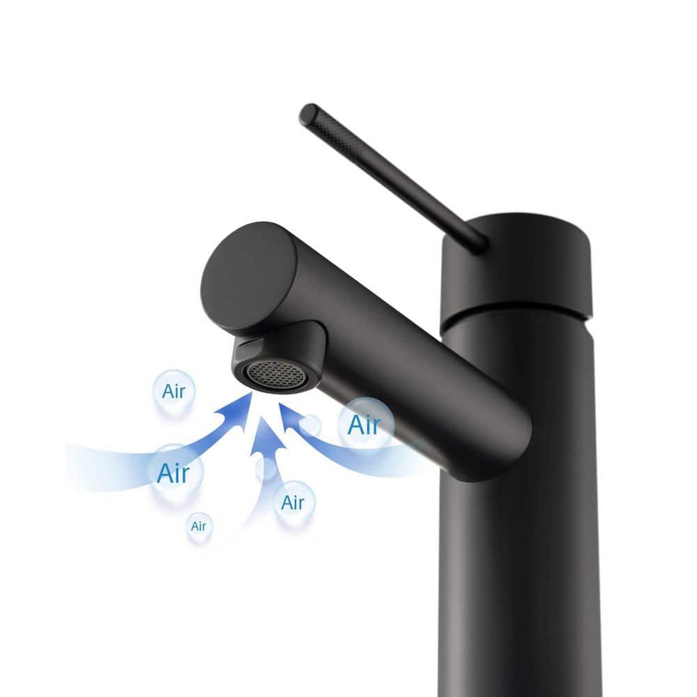 Kibi Circular X Single Handle Bathroom Vanity Sink Faucet