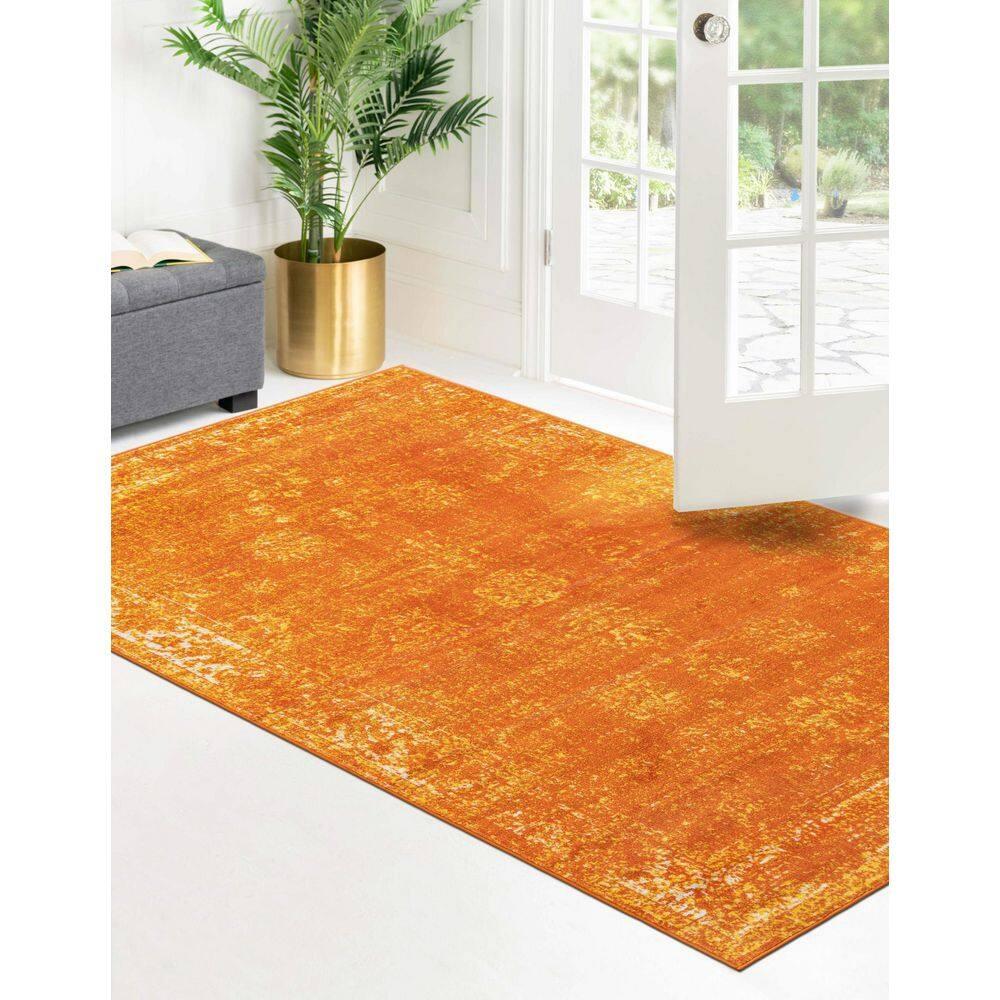 Unique Loom 9' 0 x 12' 0 Sofia Casino Orange Area Rug