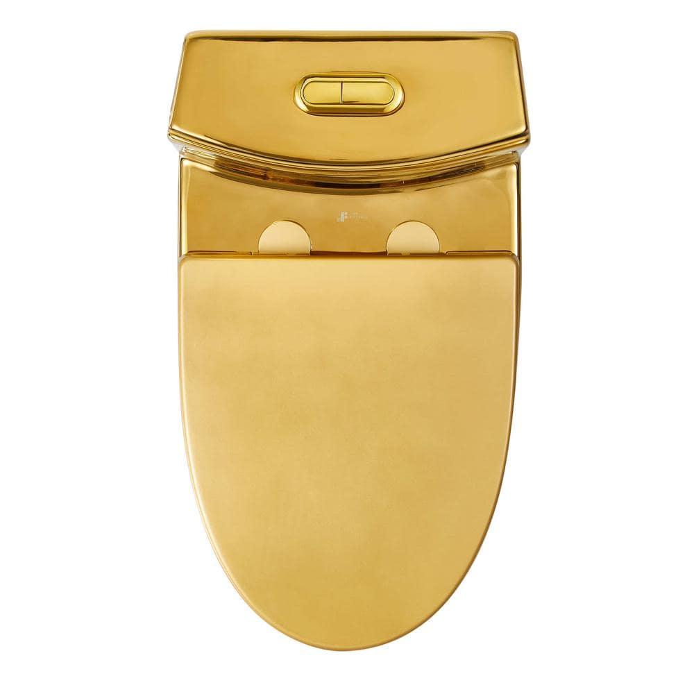 Dual-Flush Elongated One-Piece Toilet with High Efficiency Flush