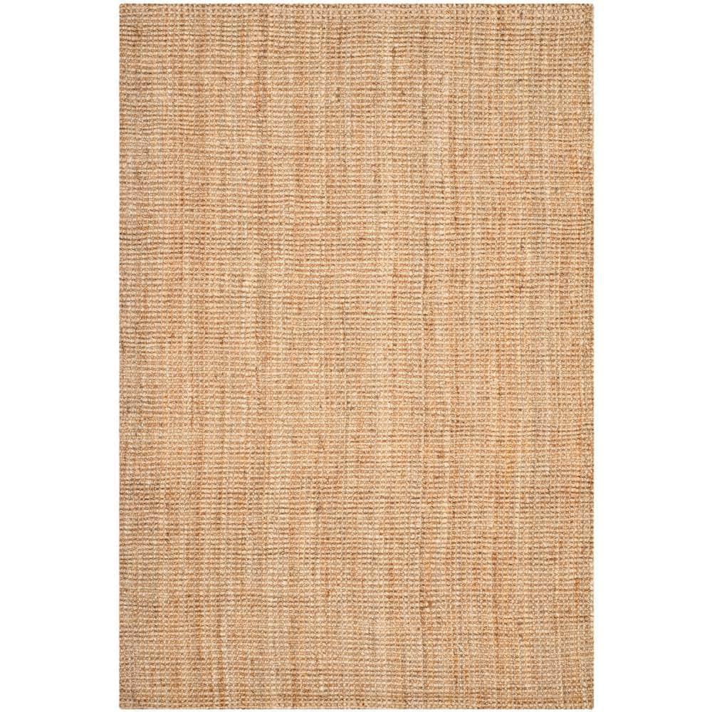 SAFAVIEH Natural Fiber Delmar Braided Jute Area Rug, Natural, 6' x 9'