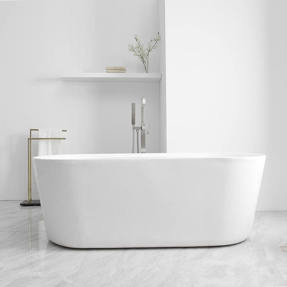 VIBRANTBATH A-97011-N 1 Handle Floor Clawfoot Tub Faucet with Diverter