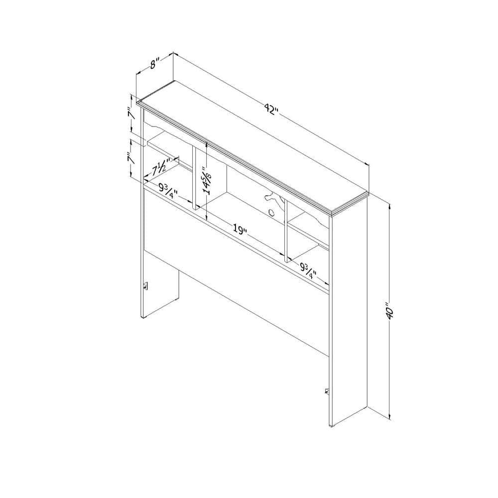 Hoyer Twin Bookcase Headboard