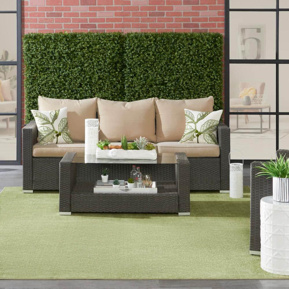 Nourison Nourison Essentials NRE01 Indoor/outdoor Area Rug - Green 7' x 10'