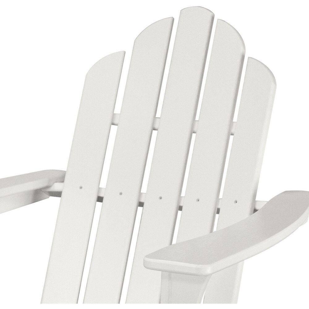 Hanover Outdoor Furniture All-Weather Contoured Adirondack Chair, White