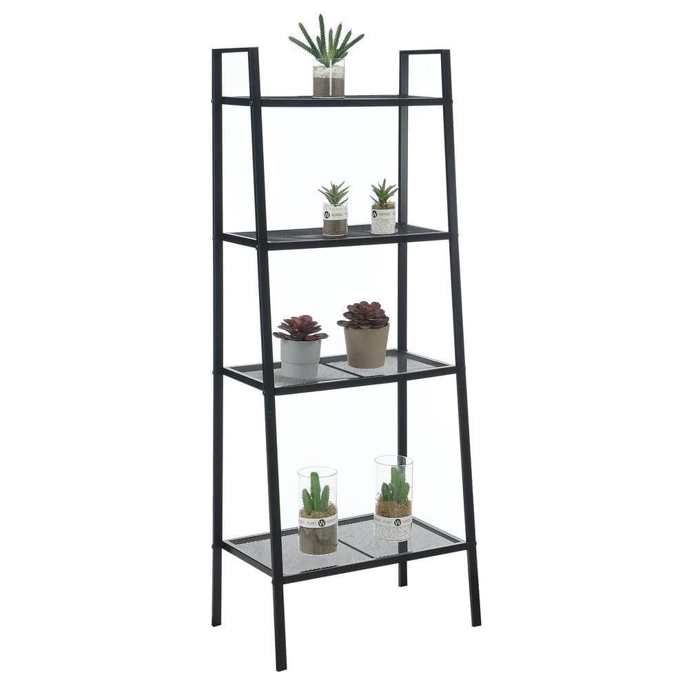 Convenience Concepts Designs2Go 4 Tier Metal Plant Stand, Black