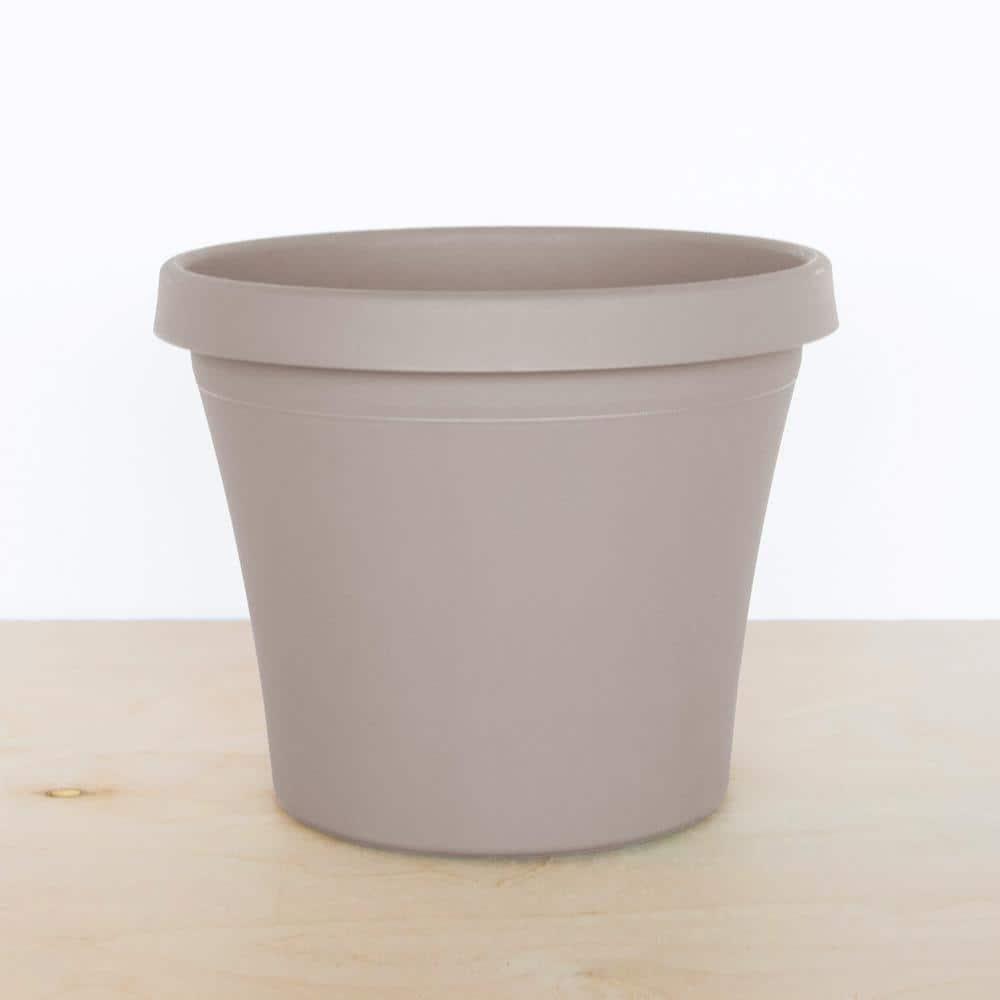 Bloem Terra Plastic Pot Planter, Pebble Stone, 10in