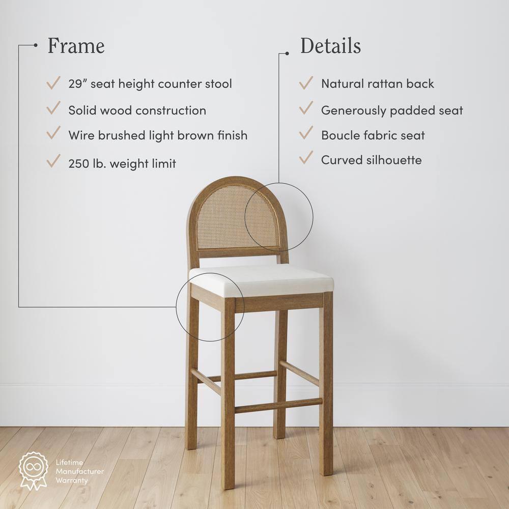 Nathan James Boucle Counter Stool
