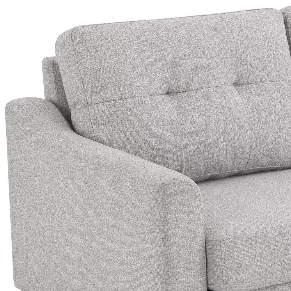 Serta Bellamy 2 in 1 Convertible Loveseat Chaise and Ottoman