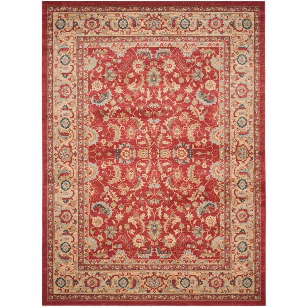 Mahal MAH699 Power Loomed Indoor Area Rug - Red/Natural - 8'x11' - Safavieh.