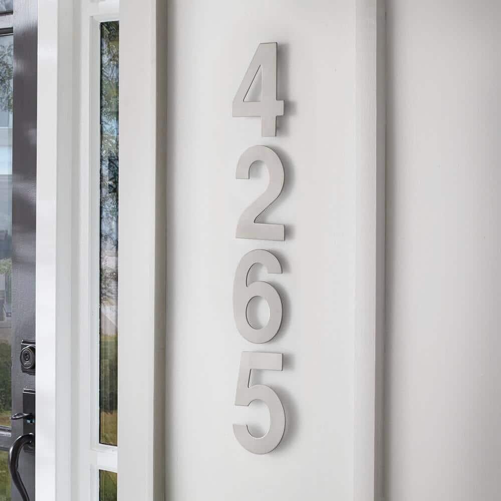 ModernStainlessHardware 6'' H Stainless Steel House Number