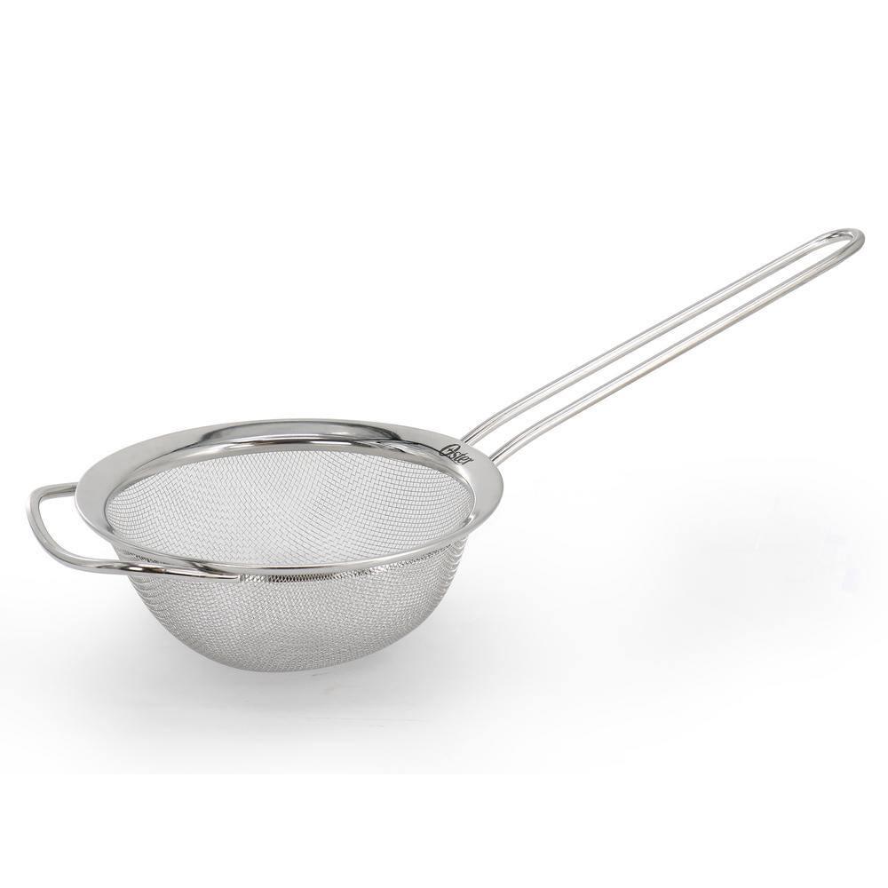 Oster Baldwyn 3 Piece Stainless Steel Mesh Strainer Set in Silver