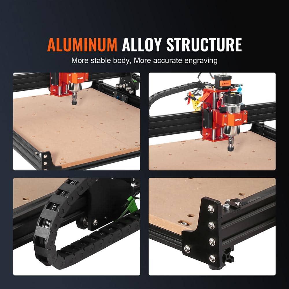 VEVOR CNC Router Machine, 300W, 3 Axis GRBL Control Wood Engraving Carving