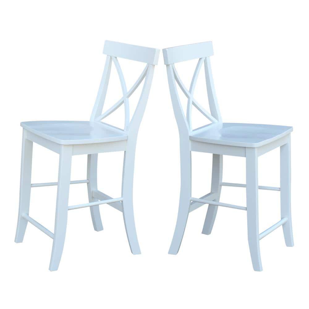 International Concepts X-Back Counter Height Stool - 24" Seat Height