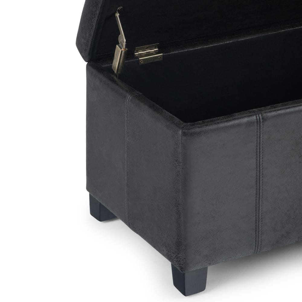 Simpli Home Dover Storage Ottoman Bench,Assembled