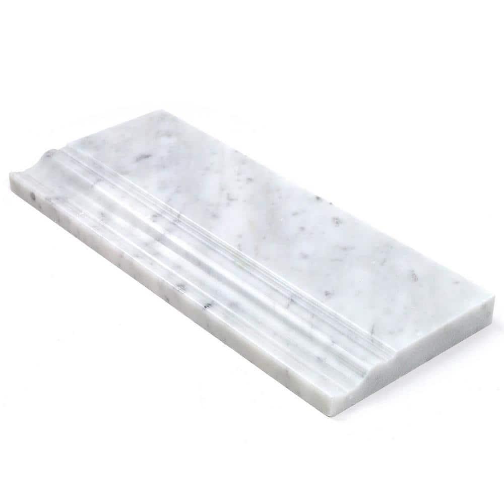Bond Tile 12'' L x 4.75'' W Marble Tile Trim