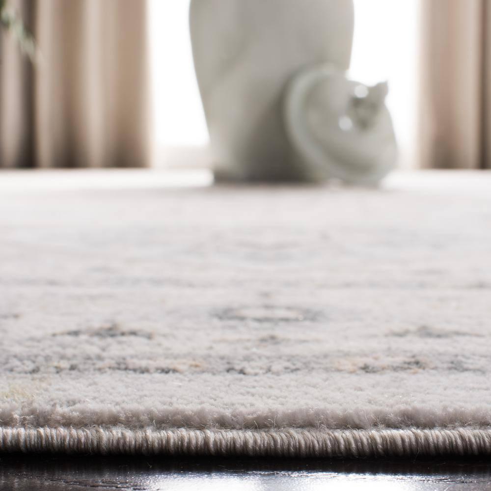Isabella ISA936 Power Loomed Area Rug - Light Grey/Grey - 8'x10' - Safavieh