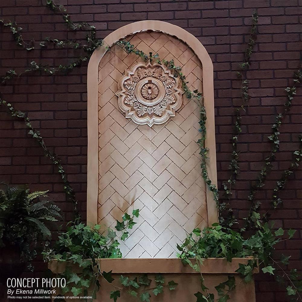 Ekena Millwork 23 7/8"OD x 4"ID x 2 1/8"P Ashley Ceiling Medallion (Fits Canopies up to 4 3/4")