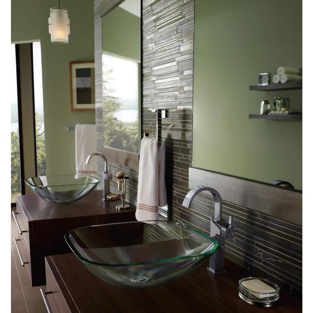 Delta Vero Single Handle Vessel Bathroom Faucet, Chrome