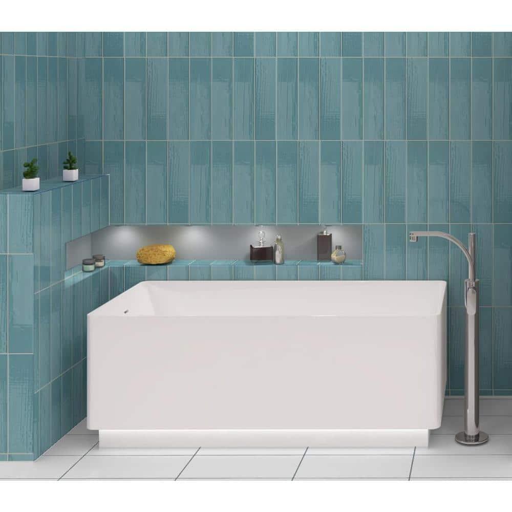 Andova Perfecto-Marvelli 4-in. x 16-in. Subway Textured Glossy Ceramic Wall Tile