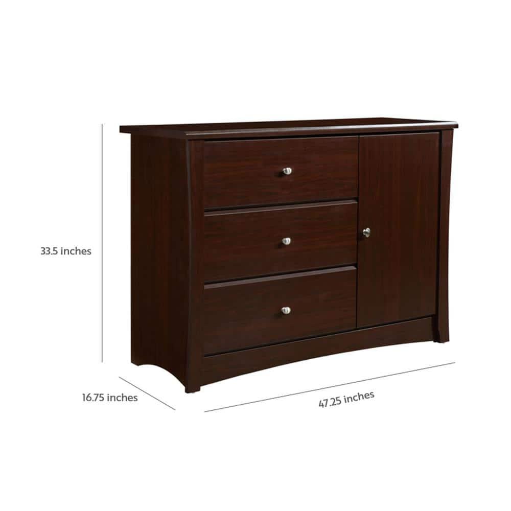 Crescent 3 Drawer Combo Dresser