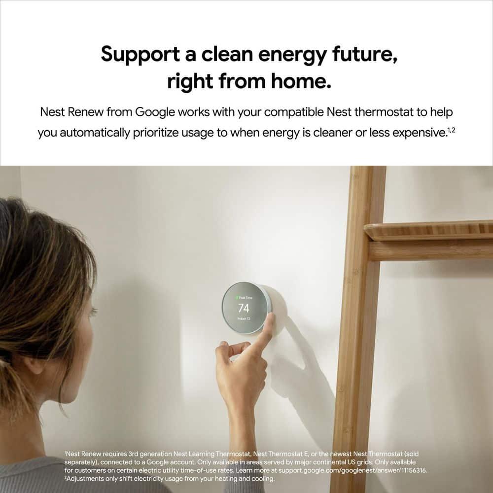 Google Nest Termostato - Termostato Inteligente Programable para el Hogar - Arena