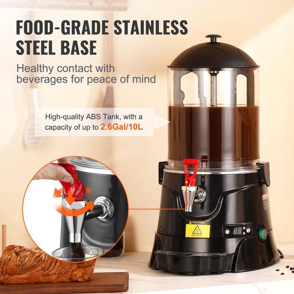 VEVOR Hot Chocolate Dispenser 2.6 Gal / 10 L Hot Chocolate Machine for Hot Drink