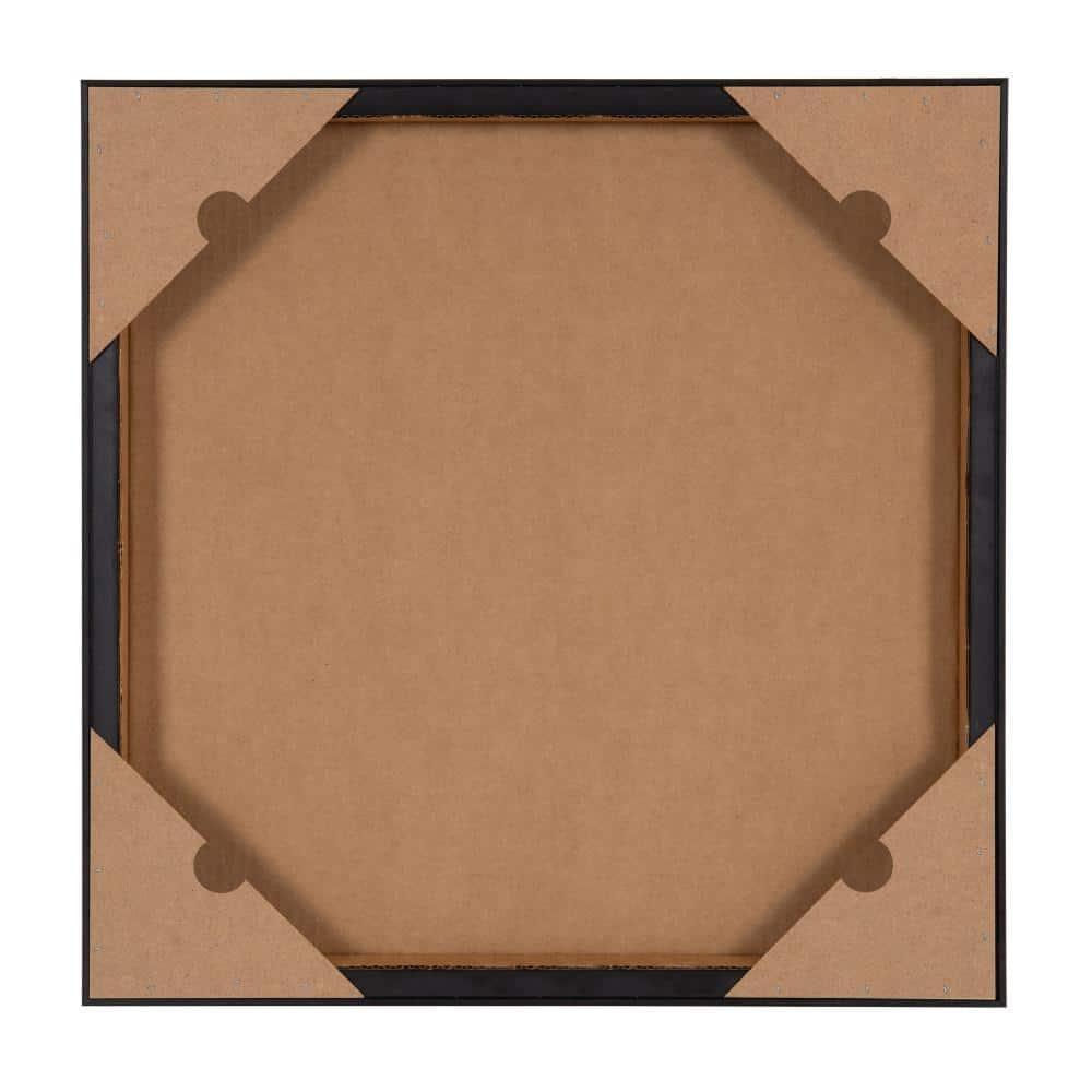 Kate & Laurel All Things Decor 22"x22" Sylvie Beaded Blank Vintage Framed Canvas Wall Art White: Modern Transitional Style