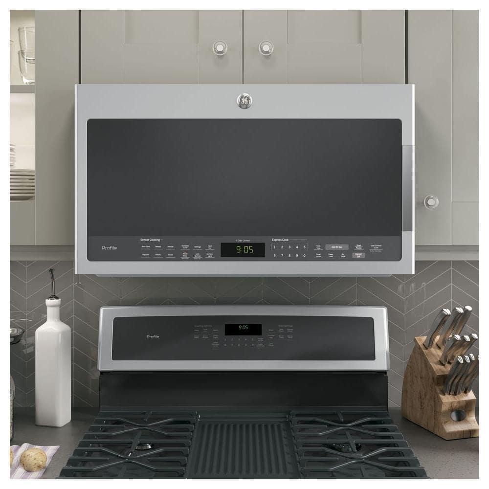 GE Profile PVM9005SJSS 30 Over-the-Range Microwave with 2.1 cu. ft. Capacity in Stainless Steel