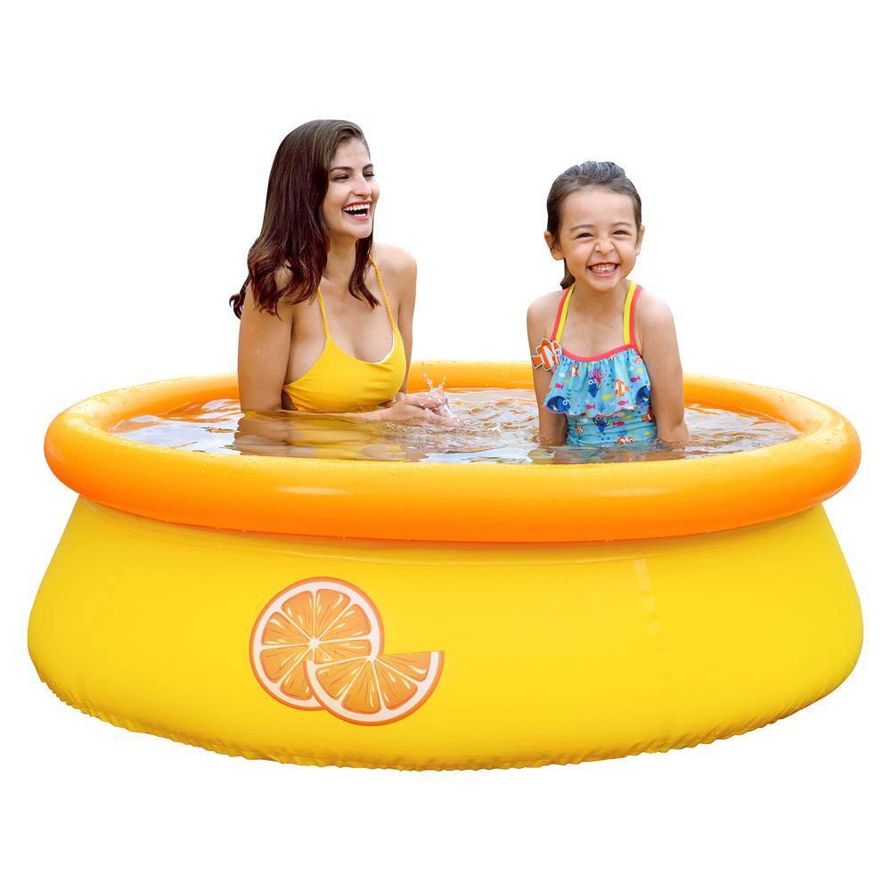 JLeisure Plastic Round Inflatable Pool 25'' H x 96'' W x 96'' L (Set of 2)
