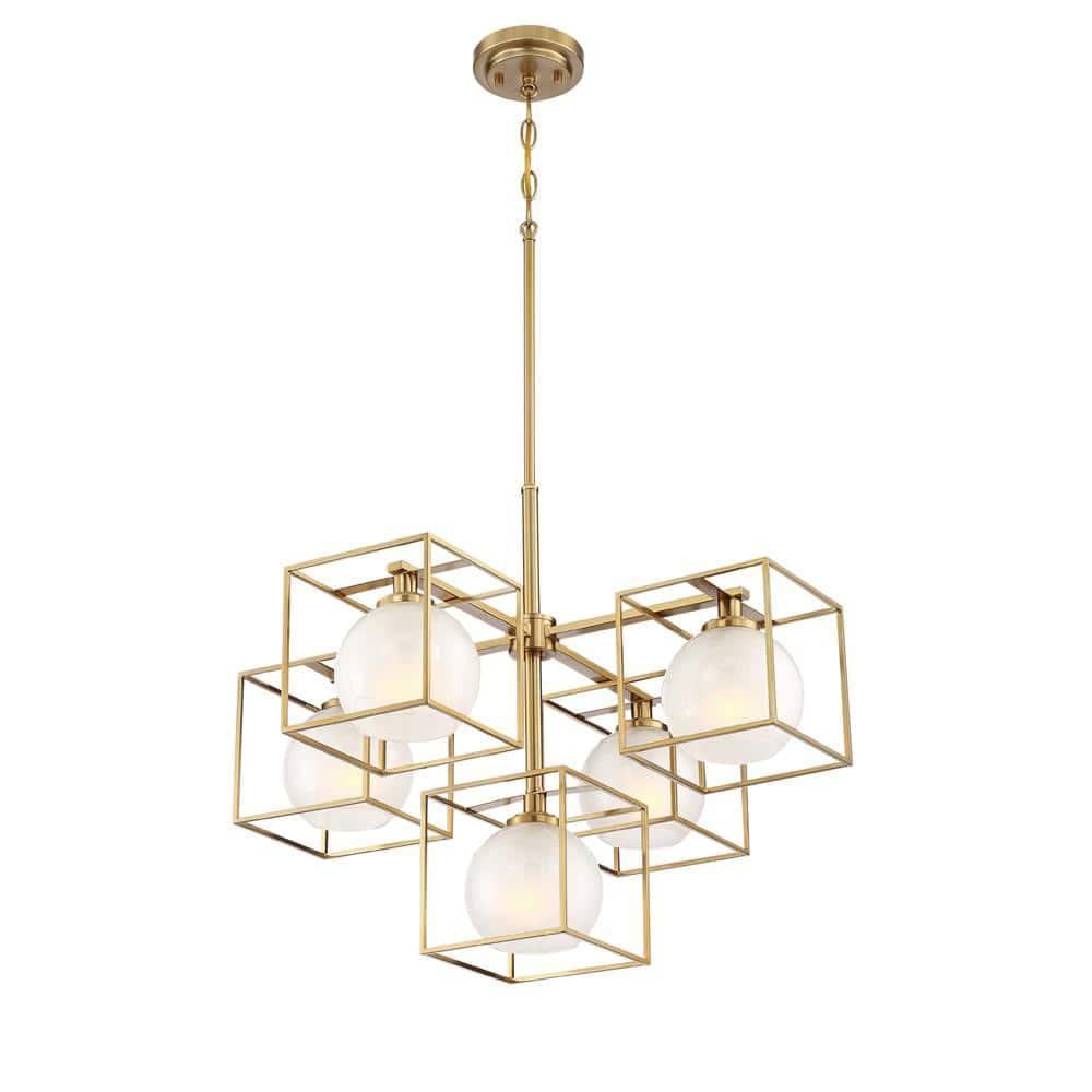 94585-BG-Designers Fountain-Cowen - 5 Light Chandelier     -Traditional Installation