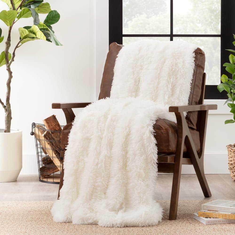 Chanasya Shaggy Shaggy Super Elegent Sherpa Long Fur Throw