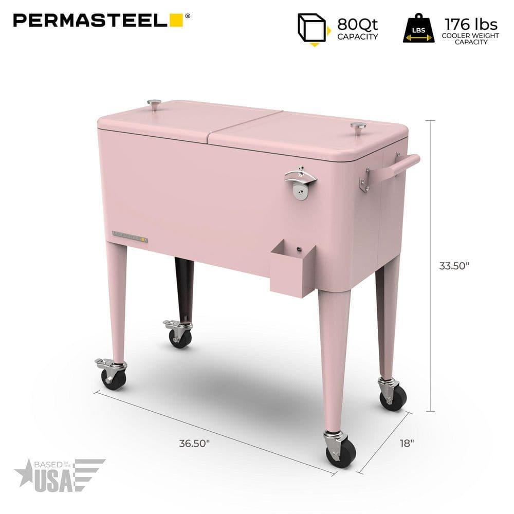 80 Qt. Outdoor Rolling Cooler Cart