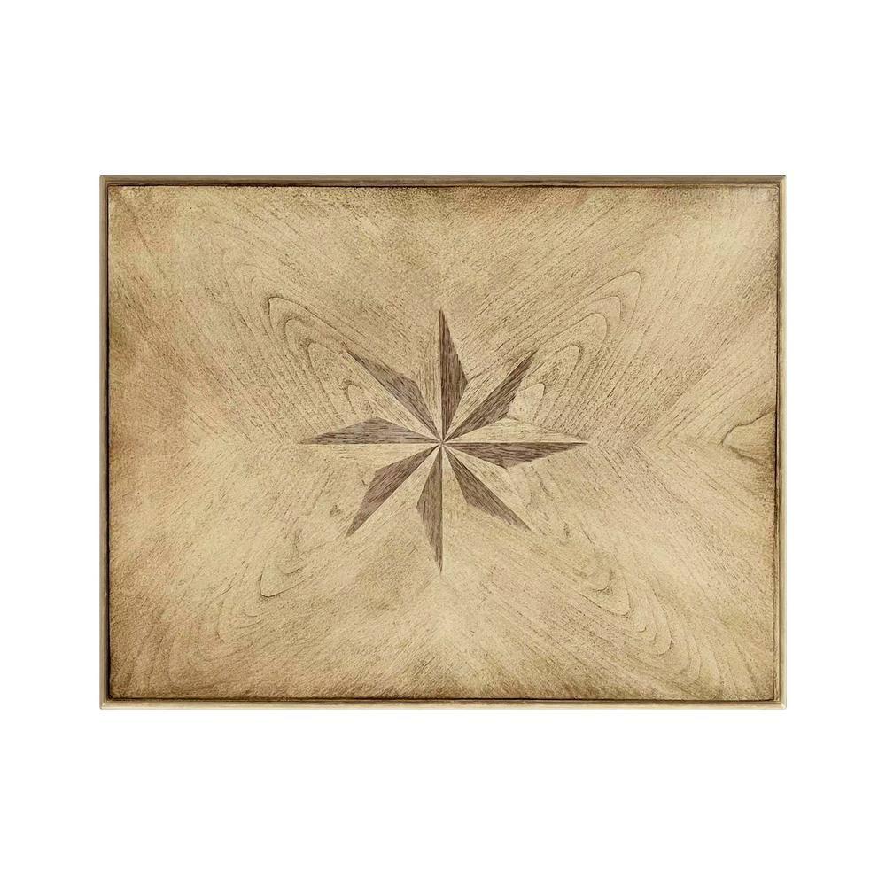Butler Specialty Company Tyler Solid Wood Inlay Accent Table - Antique Beige