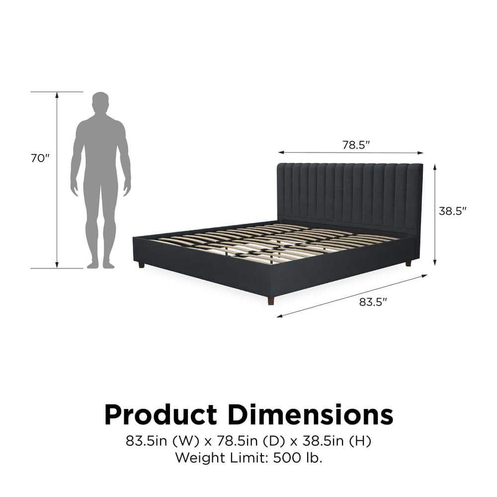 Brittany Tufted Upholstered Platform Bed