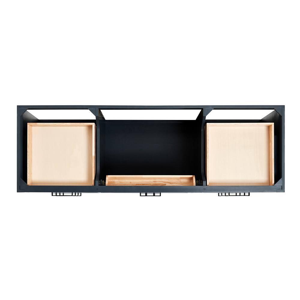 Hepburn 66 in. W x 21.5 in. D x 34.5 in. H Single Sink Freestanding Bath Vanity Cabinet without Top in Midnight Blue