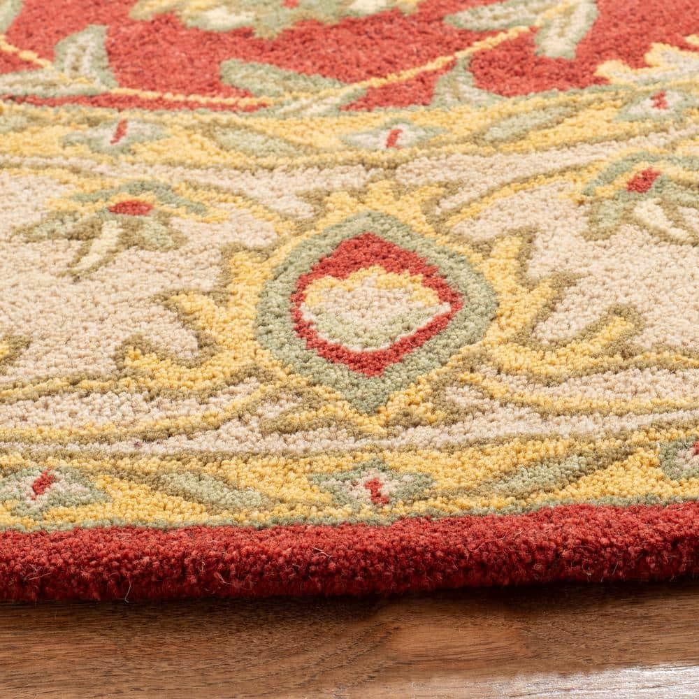 Antiquity AT21 Hand Tufted Indoor Area Rug - Rust - 8' Round - Safavieh