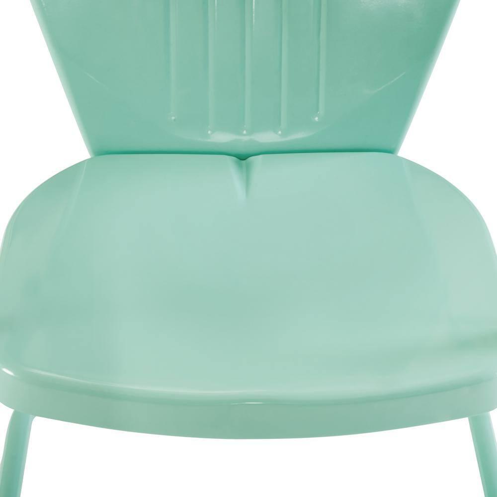 Griffith Aqua Metal Outdoor Lounge Chair