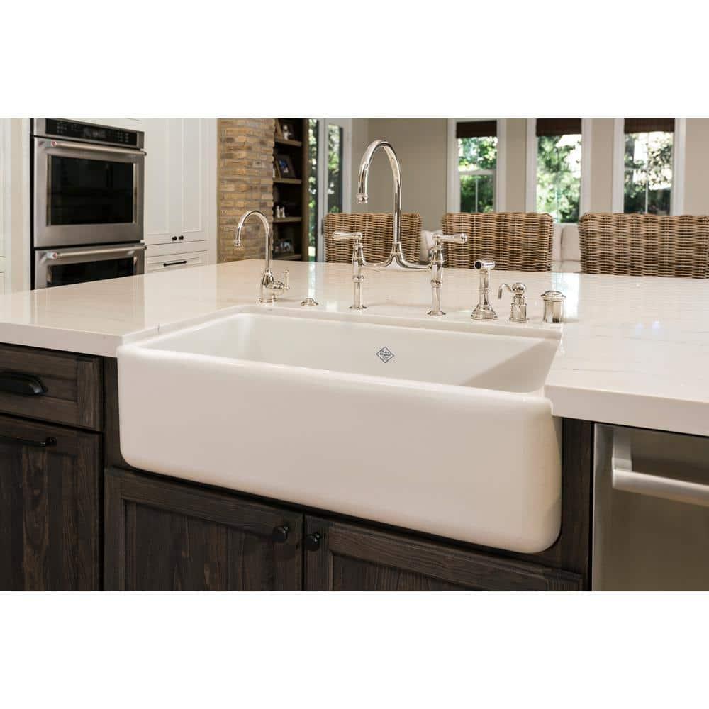 Perrin & Rowe U.4719L-APC-2 Georgian Era Bridge Kitchen Faucet With Side Spray