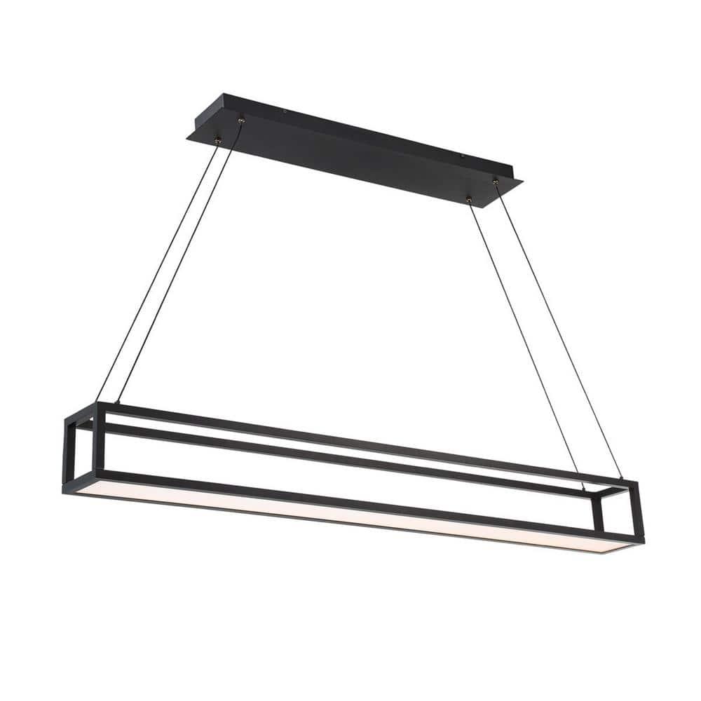 Trick Box 1 - Light Black LED Geometric Pendant