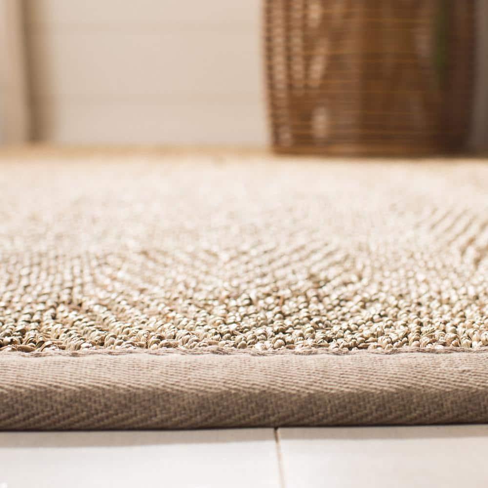 Natural Fiber NF115 Power Loomed Indoor Area Rug - Natural/Grey - 4'x6' - Safavieh.