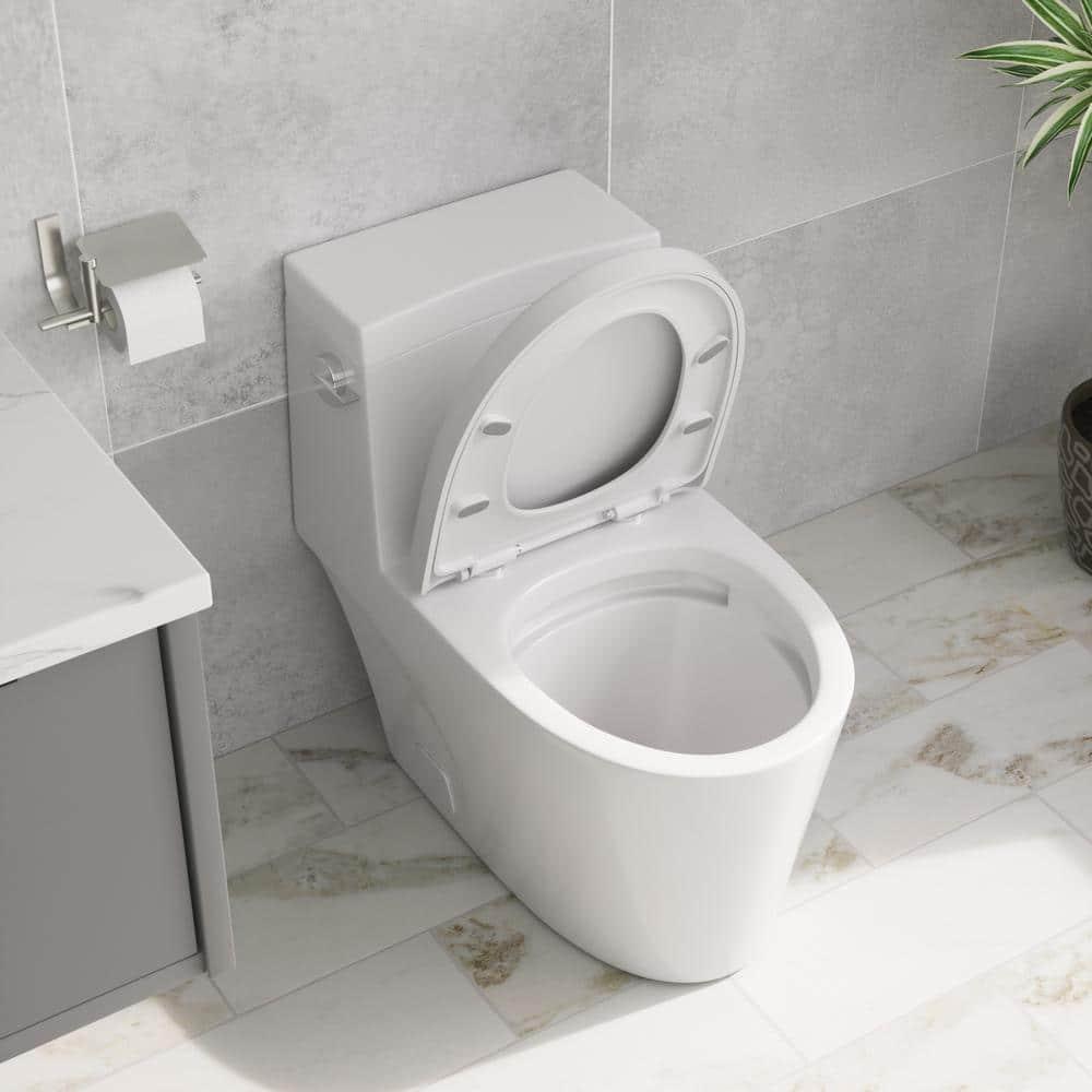 1.28 GPF Elongated Comfort Height One-Piece Toilet with Seat Included