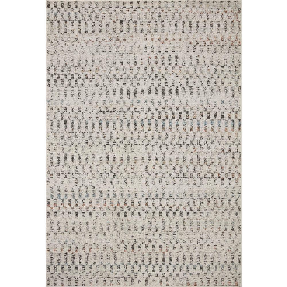 Loloi II Kamala Grey / Multi 5'-3" x 7'-9" Area Rug