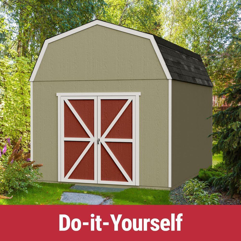 Handy Home Braymore 10 ft. W x 14 ft. D Wood Storage Shed With Floor