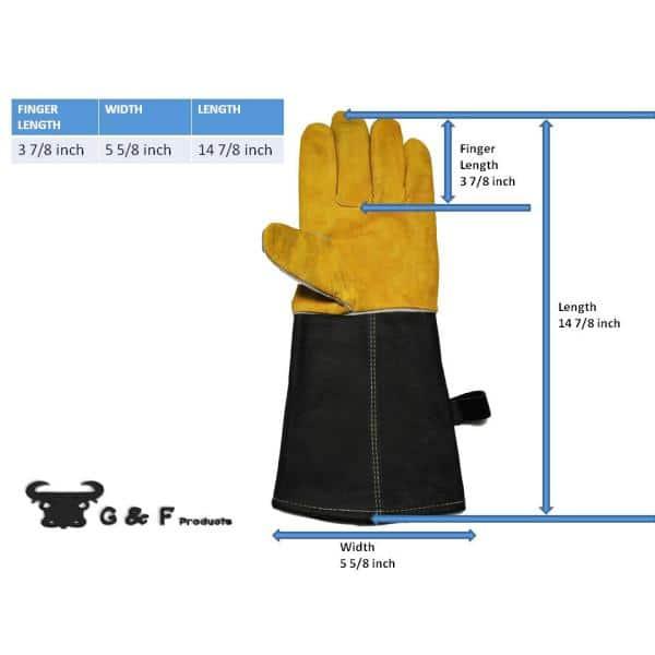 G & F Products G & F Products Leather Oven Glove Set