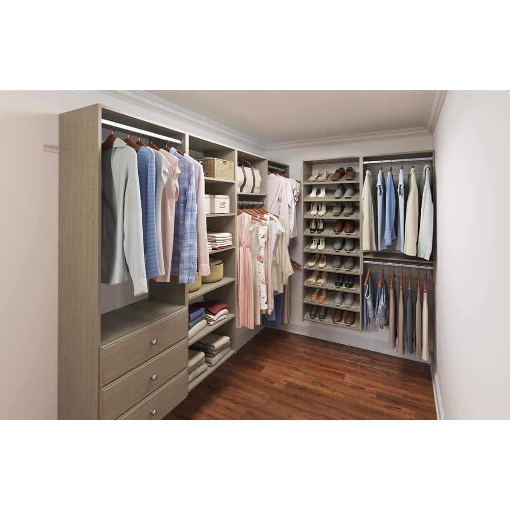 Easy Track Ph32 25-1/8" Wide Elite Closet Organizer System - Grey