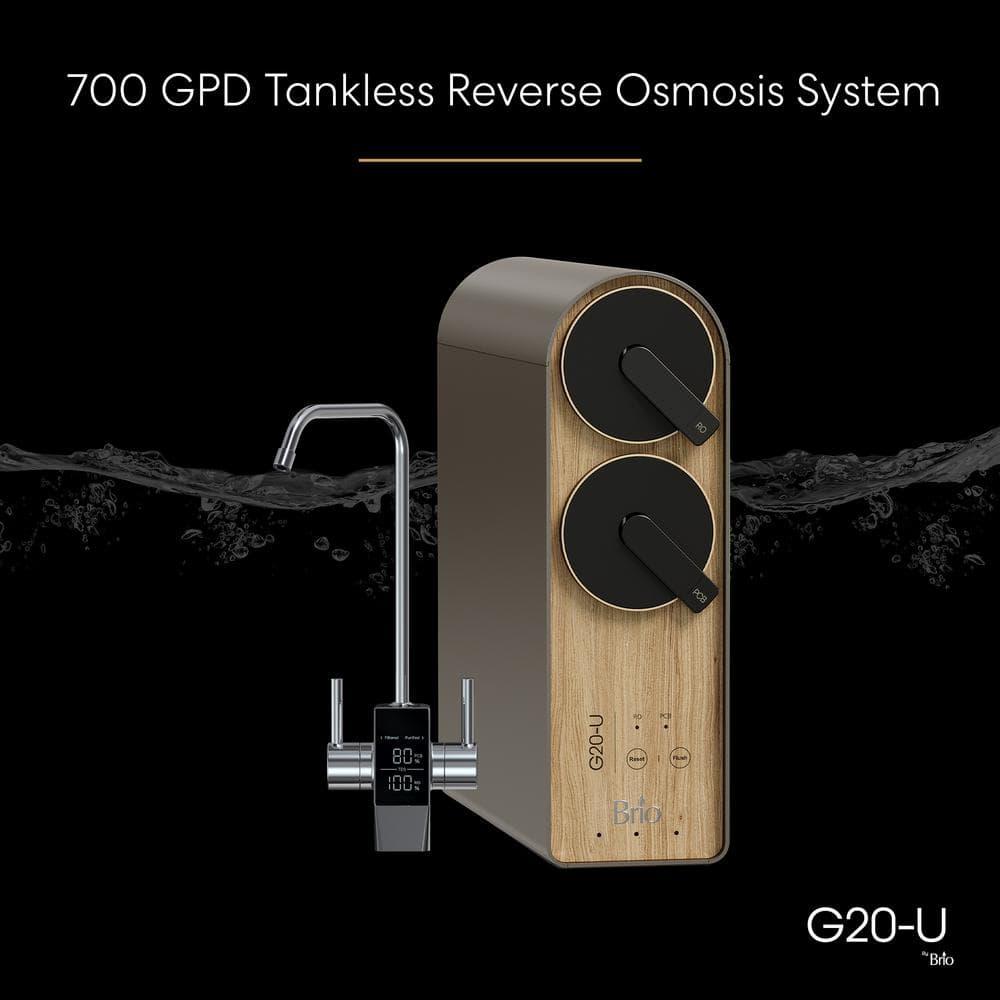 BRIO Tankless Commercial Reverse Osmosis System 700 GPD Wood