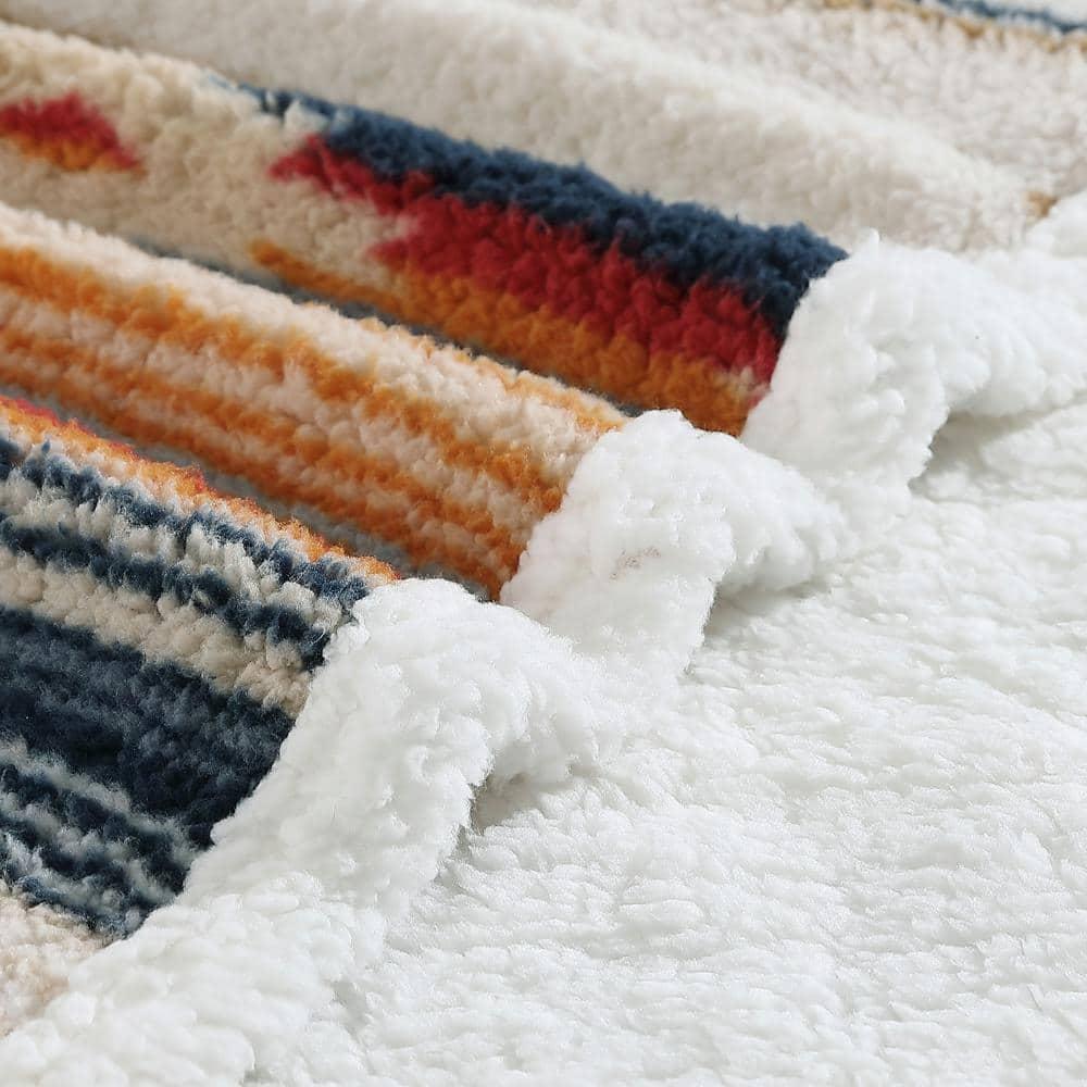 Wrangler Wrangler Printed Plush Sherpa Throw Blankets