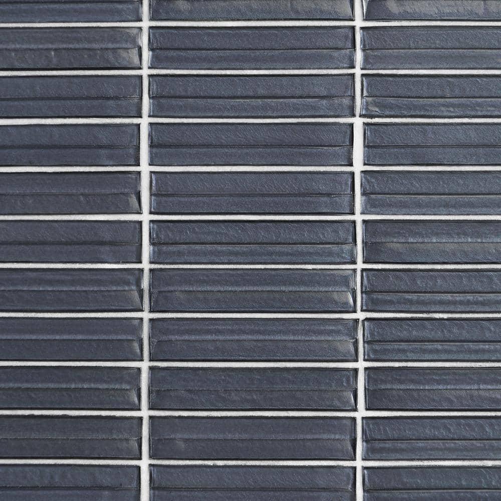 Bond Tile Tara Stacked 11.61" x 11.73" Molten Glass Mosaic Wall Tile (0.95 Sq. Ft. / Sheet)
